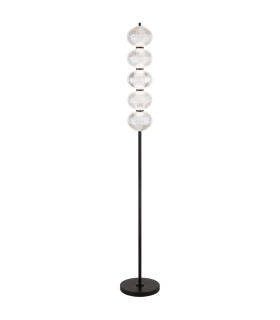 Aida LED Integrated Floor Lamp Matt Black LED Dimmable 3000-4500K Touch Dimmer-1