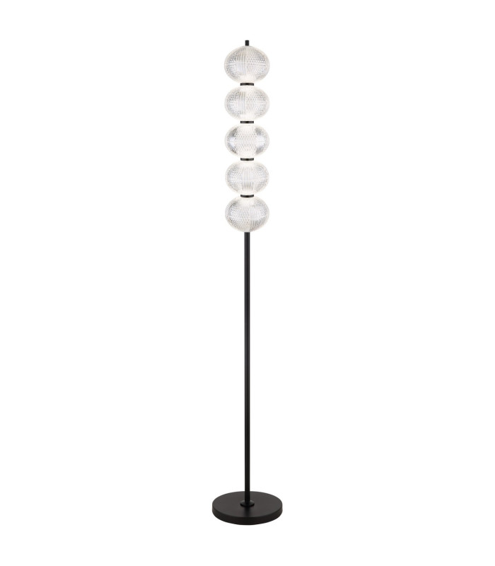 Aida LED Integrated Floor Lamp Matt Black LED Dimmable 3000-4500K Touch Dimmer-1