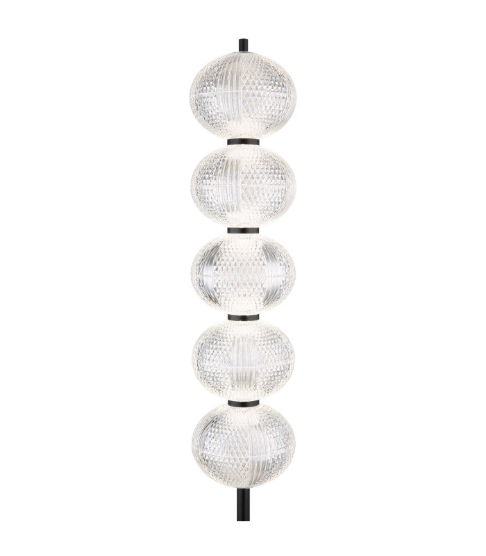 Aida LED Integrated Floor Lamp Matt Black LED Dimmable 3000-4500K Touch Dimmer-3