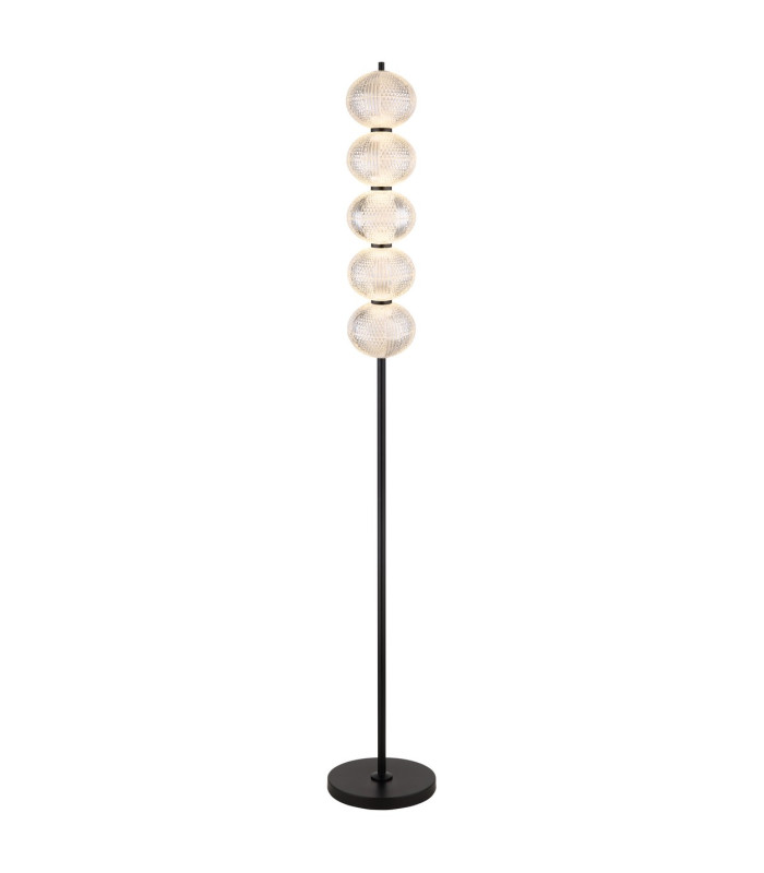 Aida LED Integrated Floor Lamp Matt Black LED Dimmable 3000-4500K Touch Dimmer-5