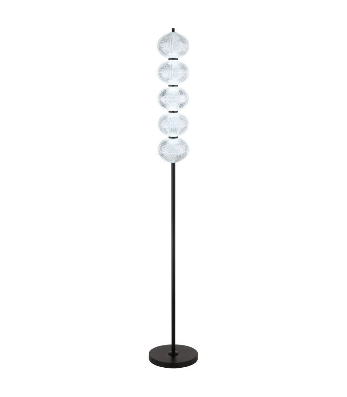 Aida LED Integrated Floor Lamp Matt Black LED Dimmable 3000-4500K Touch Dimmer-6