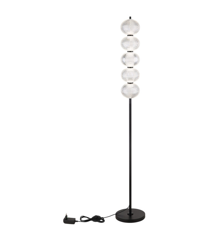 Aida LED Integrated Floor Lamp Matt Black LED Dimmable 3000-4500K Touch Dimmer-7