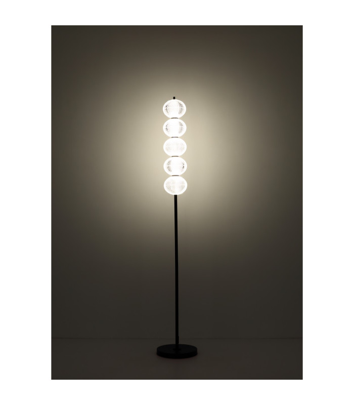 Aida LED Integrated Floor Lamp Matt Black LED Dimmable 3000-4500K Touch Dimmer-8