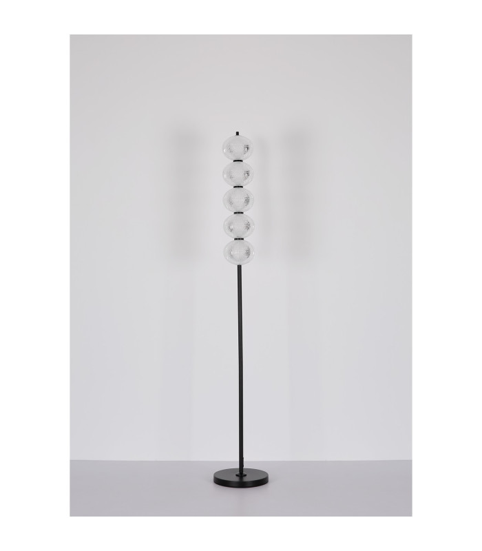 Aida LED Integrated Floor Lamp Matt Black LED Dimmable 3000-4500K Touch Dimmer-10