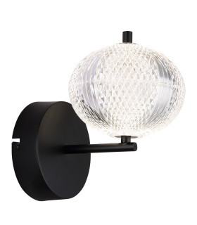 Aida Globe Wall Lights Matt Black LED 3000-4500K-1