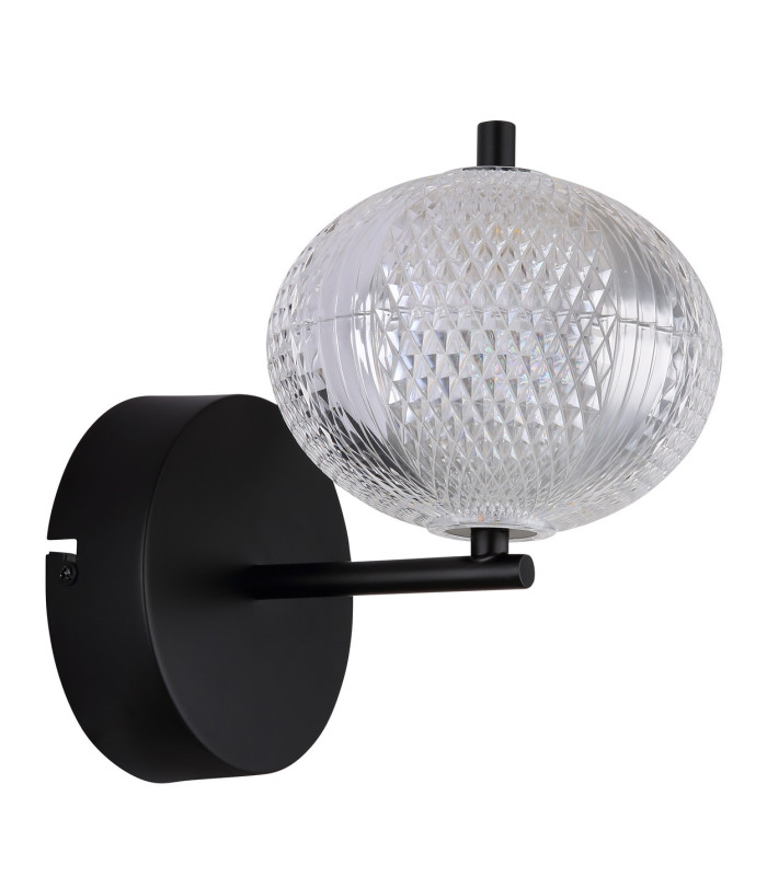 Aida Globe Wall Lights Matt Black LED 3000-4500K-2