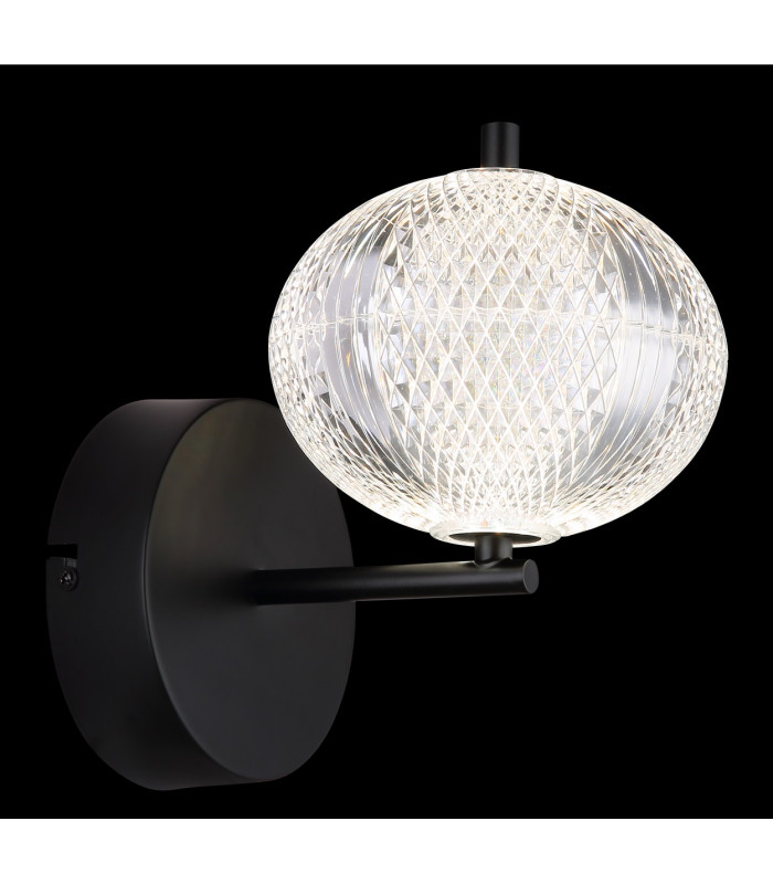 Aida Globe Wall Lights Matt Black LED 3000-4500K-4