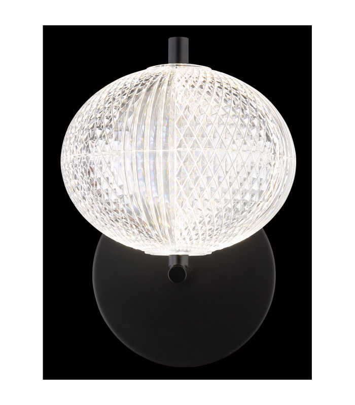 Aida Globe Wall Lights Matt Black LED 3000-4500K-5