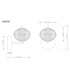 Aida Globe Wall Lights Matt Black LED 3000-4500K-9