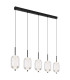Kurius Bar Pendant Ceiling Light Matt Black 5x LED 3000-4500K-1