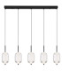 Kurius Bar Pendant Ceiling Light Matt Black 5x LED 3000-4500K-3