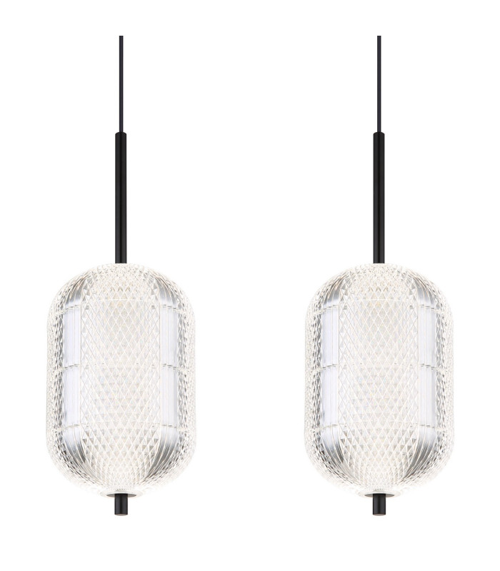 Kurius Bar Pendant Ceiling Light Matt Black 5x LED 3000-4500K-4