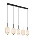 Kurius Bar Pendant Ceiling Light Matt Black 5x LED 3000-4500K-7