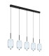 Kurius Bar Pendant Ceiling Light Matt Black 5x LED 3000-4500K-8
