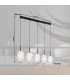 Kurius Bar Pendant Ceiling Light Matt Black 5x LED 3000-4500K-11