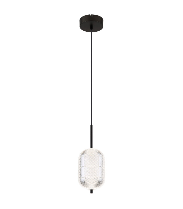 Kurius Slim Pendant Ceiling Light Matt Black LED 3000-4500K-1