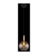 Lopusa Globe Slim Pendant Ceiling Light Matt Black Amber Glass Shade 1x G9-4