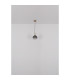 Elisabeth Globe Slim Pendant Ceiling Light Brass-Coloured Smoke Glass Shade 1x G9-5