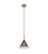 Elisabeth Dome Slim Pendant Ceiling Light Brass-Coloured Smoke Glass Shade 1x G9-1