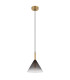 Elisabeth Dome Slim Pendant Ceiling Light Brass-Coloured Smoke Glass Shade 1x G9-2