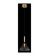 Elisabeth Dome Slim Pendant Ceiling Light Brass-Coloured Smoke Glass Shade 1x G9-4