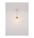 Elisabeth Dome Slim Pendant Ceiling Light Brass-Coloured Smoke Glass Shade 1x G9-6