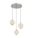 Virina Cluster Pendant Ceiling Light Chrome K9 Crystals 3x LED 3000K-1