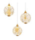 Virina Cluster Pendant Ceiling Light Gold Colors K9 Crystals 3x LED 3000K-3