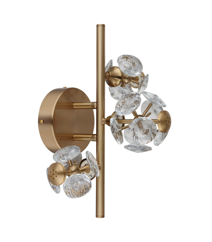 Virina Wall Lamp Gold Colors K9 Crystals LED 3000K-2