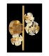 Virina Wall Lamp Gold Colors K9 Crystals LED 3000K-4