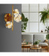 Virina Wall Lamp Gold Colors K9 Crystals LED 3000K-6