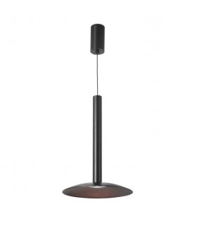 Dome Ceiling Pendant Light Black, Antique Bronze with Shade Black - 1