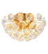 Virina Ceiling Light Gold Colors K9 Crystals 10x G9-1