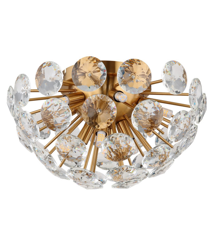 Virina Ceiling Light Gold Colors K9 Crystals 10x G9-2