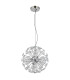 Virina Pendant Ceiling Light Chrome K9 Crystals LED 3000K-2