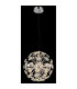 Virina Pendant Ceiling Light Chrome K9 Crystals LED 3000K-4