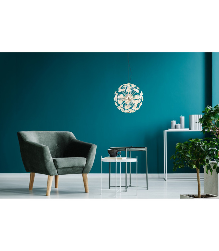 Virina Pendant Ceiling Light Chrome K9 Crystals LED 3000K-5