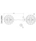 Virina Pendant Ceiling Light Chrome K9 Crystals LED 3000K-6