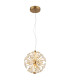 Virina Pendant Ceiling Light Gold Colors K9 Crystals LED 3000K-1