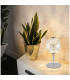 Virina Glass Table Lamp Chrome K9 Crystals LED 3000K-5