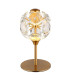 Virina Glass Table Lamp Gold Colors K9 Crystals LED 3000K-1