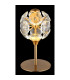 Virina Glass Table Lamp Gold Colors K9 Crystals LED 3000K-3