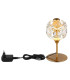 Virina Glass Table Lamp Gold Colors K9 Crystals LED 3000K-4