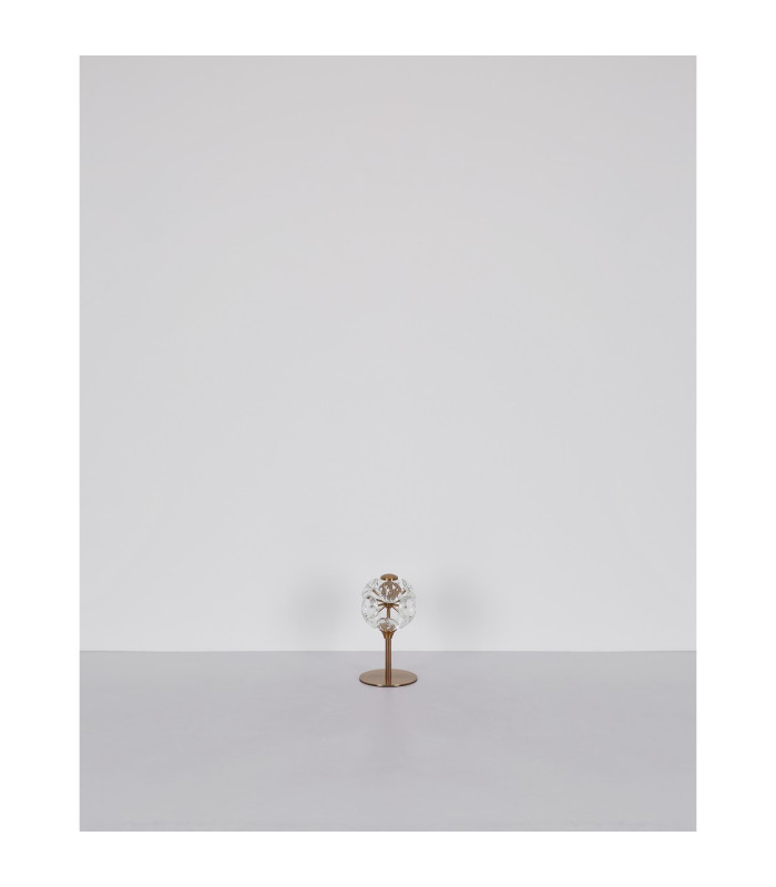Virina Glass Table Lamp Gold Colors K9 Crystals LED 3000K-7