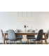 Stefanie Bar Pendant Ceiling Light Gold Colours Antique Crystals Clear Glass Shade 4x LED 3000K-6