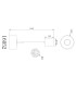 Trenton Slim Pendant Ceiling Light Matt Black Opal Alabaster Optic Glass Shade LED 2700-4000K-7