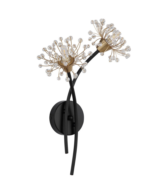 Fiore Wall Lamp Matt Black 2x G9-2