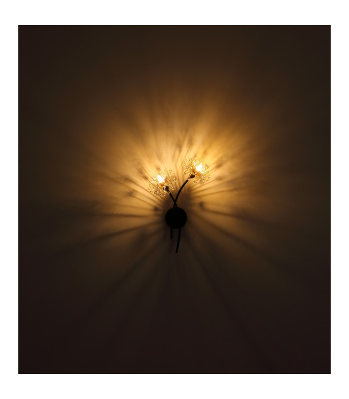 Fiore Wall Lamp Matt Black 2x G9-6
