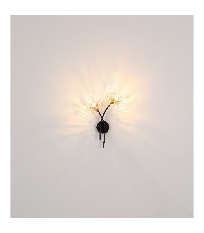 Fiore Wall Lamp Matt Black 2x G9-7