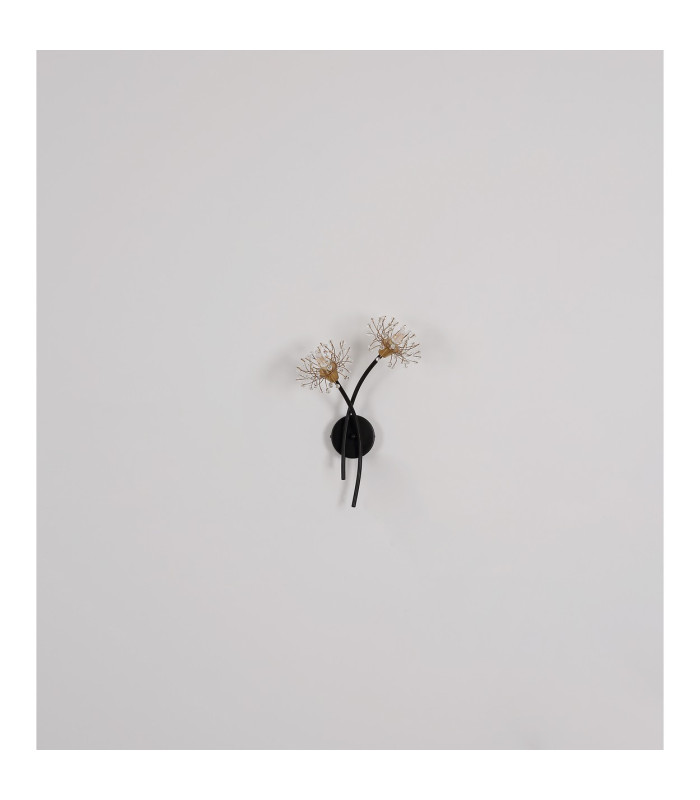 Fiore Wall Lamp Matt Black 2x G9-8